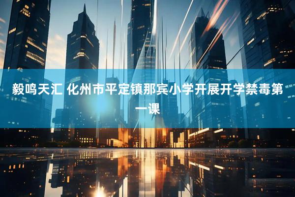 毅鸣天汇 化州市平定镇那宾小学开展开学禁毒第一课